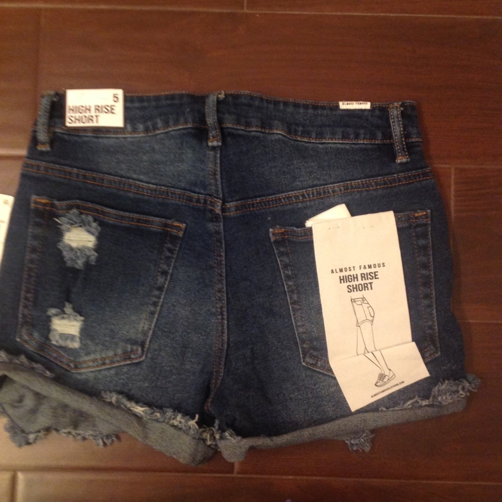 NWT Almost Famous 5 High Rise Shorts 😻 - Picture 3 of 5